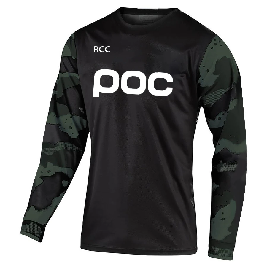 

RCC POC moto bicycle jersey long sleeve cycling enduro mtb shirt downhill camiseta motocross mx fxr mountain bike jersey DH