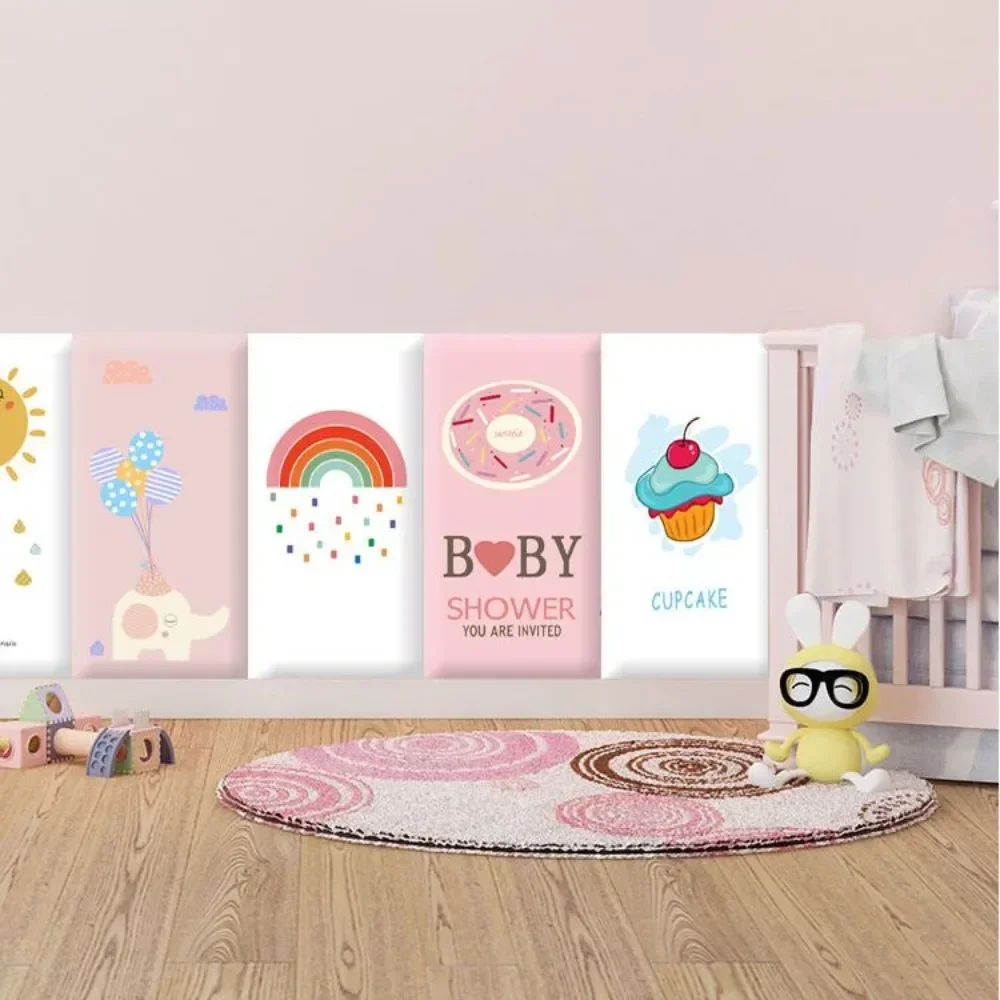 Радужные изголовья детская мягкая сумка с защитой от столкновений наклейки на