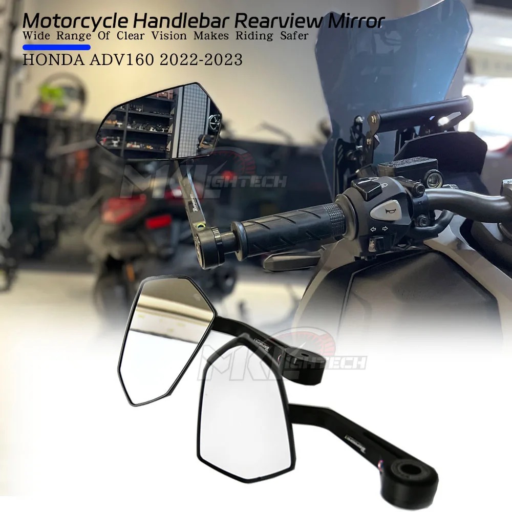 

MKLIGHTECH For HONDA ADV160 Adv 160 2022-2023 Motorcycle Rear View Mirrors Handle Bar End Foldable Motorbike Side Adv 160 160