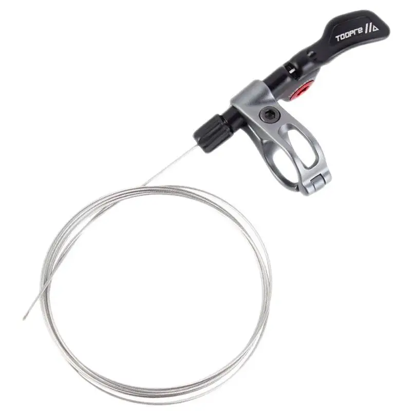 

Seatpost Shifter Adjustable Bike Dropper Lever 22.2mm Black Gray Anodizing Remote Under-Bar Dropper Post Lever Cycling