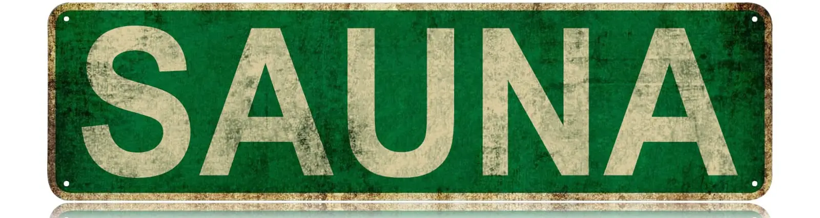 Изящный жестяной знак-сауна Забавный металлический знак Настенный декор для
