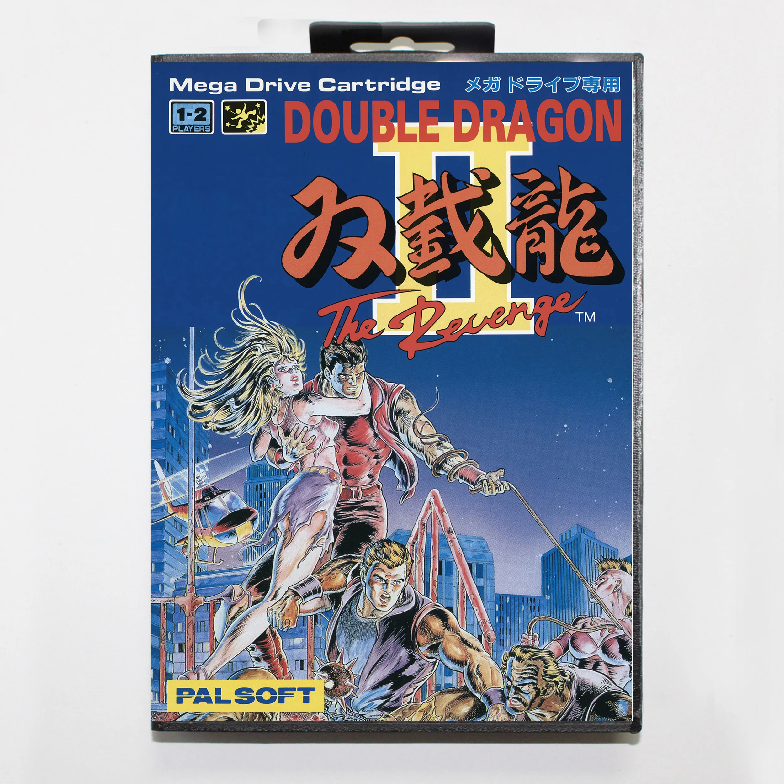 

Двойная игровая карта Dragon 2 16 бит MD для Sega Mega Drive/ Genesis с крышкой JP Розничная коробка