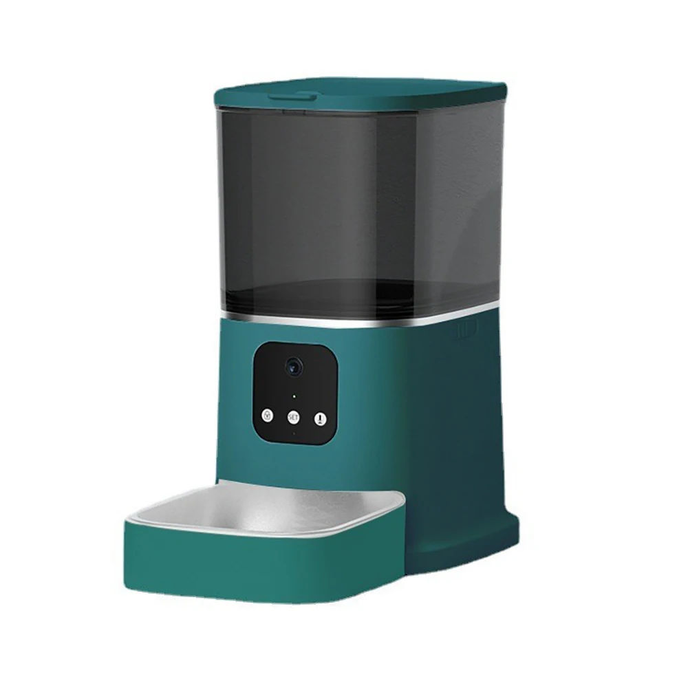 

Willthy Smart Pet Supplies Cat Dogs Food Automatic Feeder Stainless Steel Bowls Auto Feeders with WIFI HD Camera
