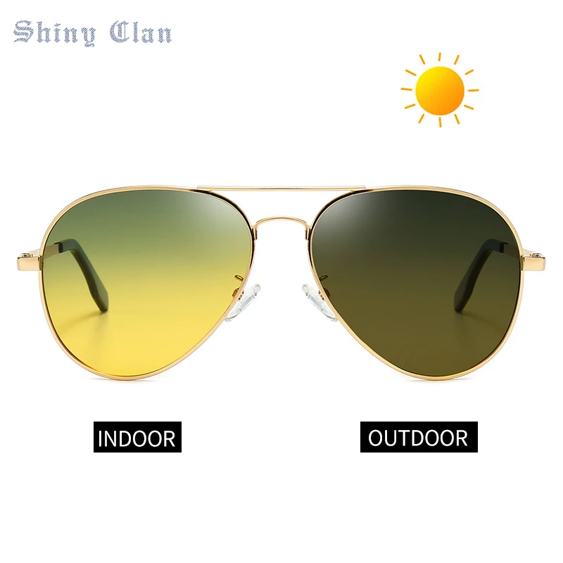 

Мужские поляризованные солнцезащитные очки Y2k с ночным видением, умные Меняющие цвет солнцезащитные очки двойного назначения для вождения, винтажные зеркальные очки для рыбалки
