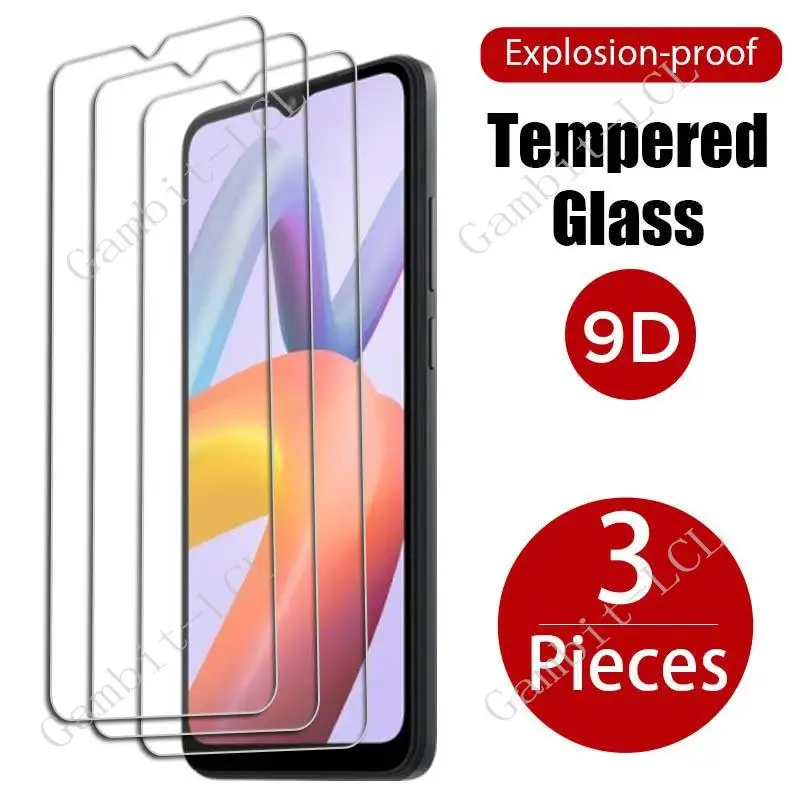 Закаленное стекло для Xiaomi Redmi A1 + A2 Plus 9A 9C 10A 10C 12C 10 5G Prime Poco C51 C55 3 шт. защитная пленка