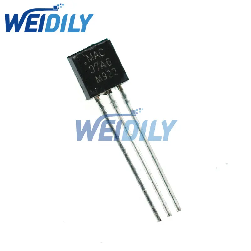 

50PCS MAC97A6 97A6 TO-92 Triacs THY .6A 400V TRIAC Transistor Triode