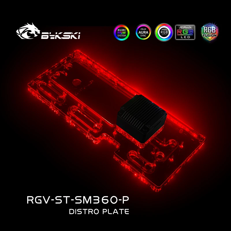 Размерная пластина Bykski RGV-ST-SM360-P для корпуса компьютера Segotep 360 акриловый