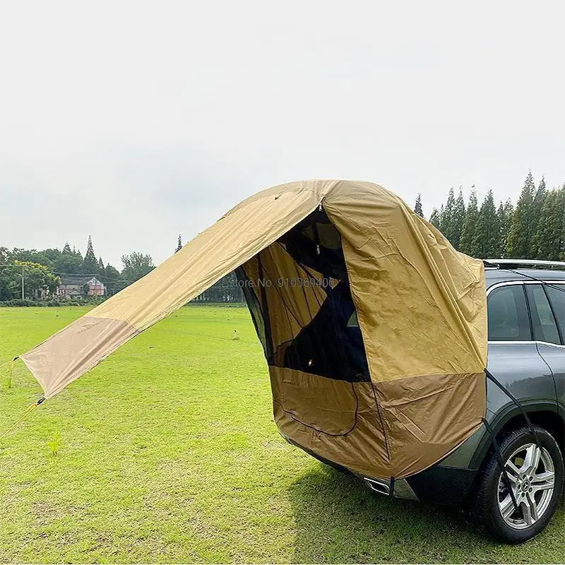 

Truck Tent Sun Shelter SUV Tent Auto Canopy Portable Camper Trailer Tent Rooftop Car Awning Outdoor Camping 2021