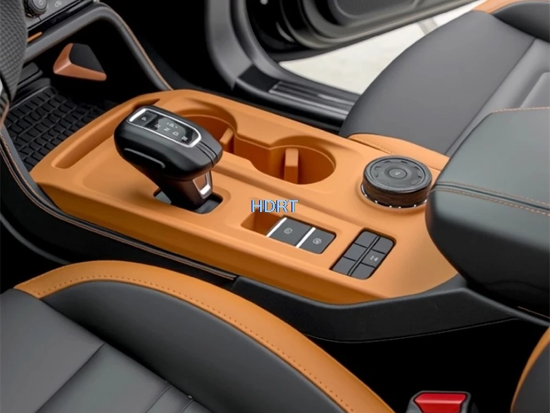 Фото Для Ford Ranger T9 2023 + автомобильный стиль, центральное управление, коврик для переключения передач, дверная ручка, коврик для хранения, стеклянный переключатель, аксессуары для интерьера №2