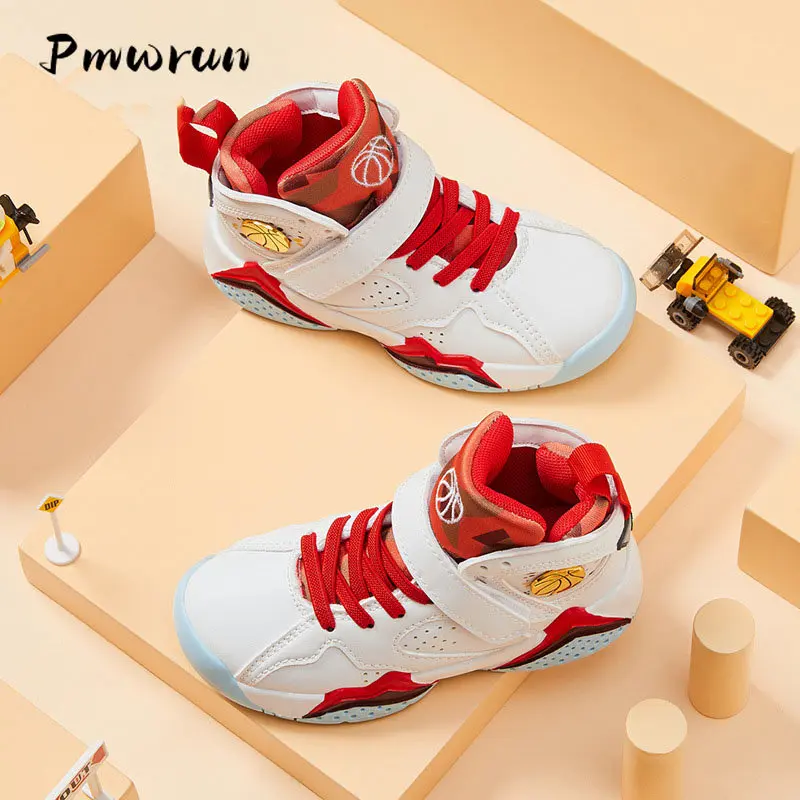 Kid Spring Outdoor Run Climb Basketball Shoes Children Autumn Flat Soft Waterproof Sport Shoes Student Breathable Resistant Shoe