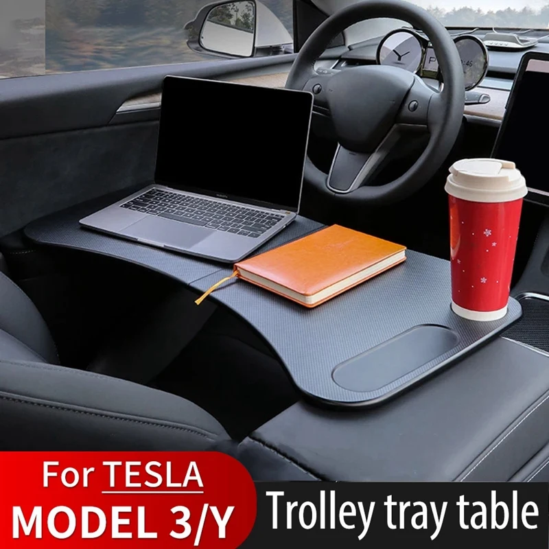 

Стол карбоновый для Tesla Model 3, стол на руль, поднос для ноутбука, столик для еды, офисный Настольный держатель