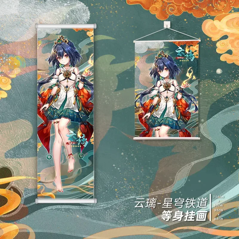 Аниме Gaem Honkai: Star Rail Yunli HD Печать манга настенный свиток картина художественный