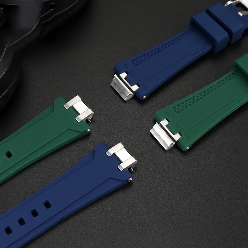 For Maurice Lacroix AI1108 AIKON series bracelet AI6008 silicone watch band AI6007 AI6038 AI6058 6006 quick release Rubber strap