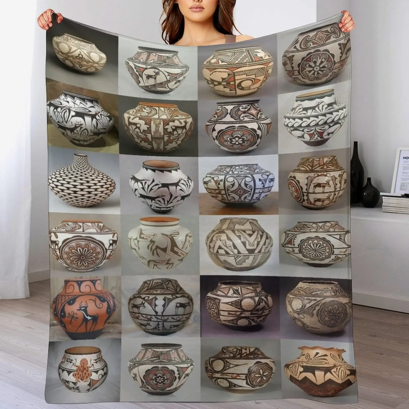 Zuni керамическое одеяло одеяла палочки индивидуальный подарок кровать летнее