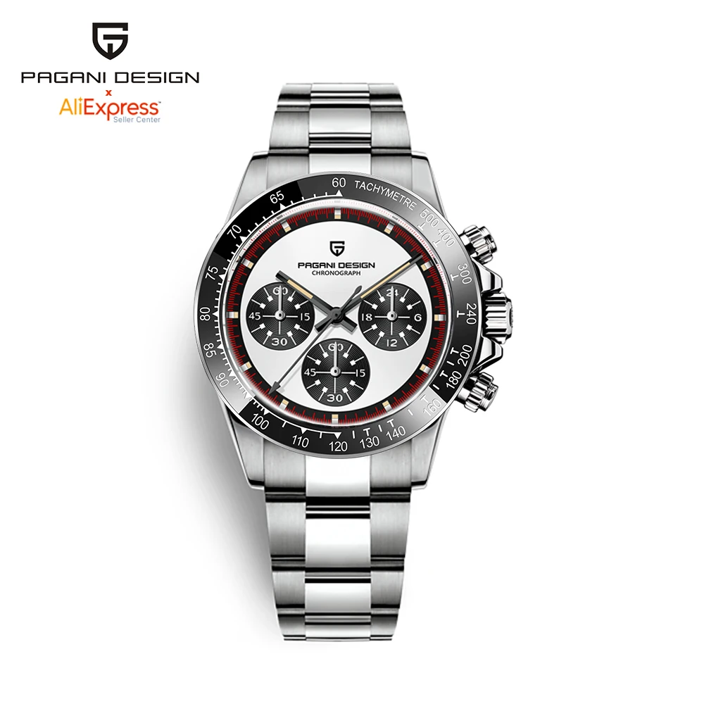 

2022 New PAGANI Design 39mm Men's Sports Quartz Watches Sapphire Stainless Steel 100M Waterproof Luxury Chronograph Reloj Hombre