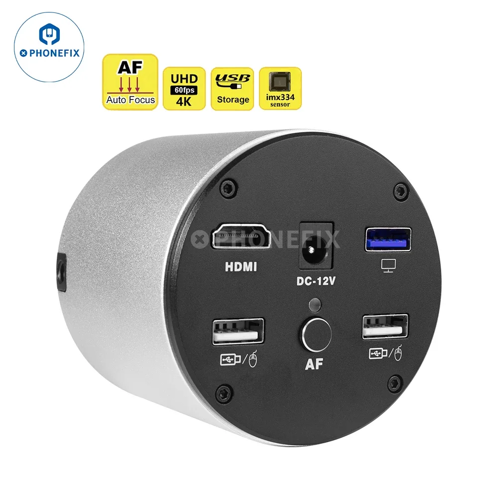 Цифровая видеокамера с автофокусом 4K и сенсором Sony CMOS для стерео тринокулярного