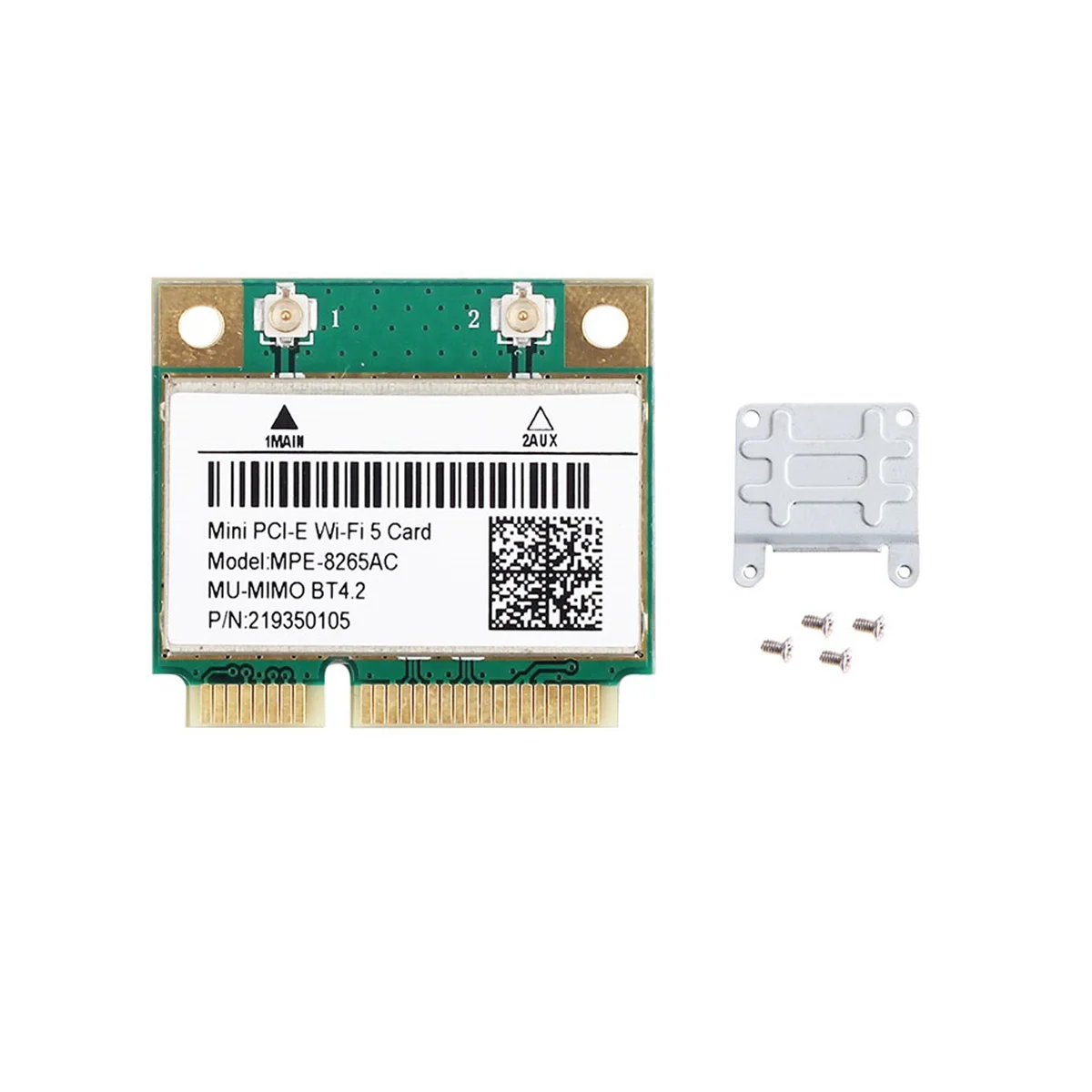 

MPE-8265AC Беспроводная половинная мини PCI-E Wi-Fi карта Wifi 5 Двухдиапазонная 802.11AC 2,4 ГГц 5 ГГц 1200 Мбит/с Wlan сетевая карта