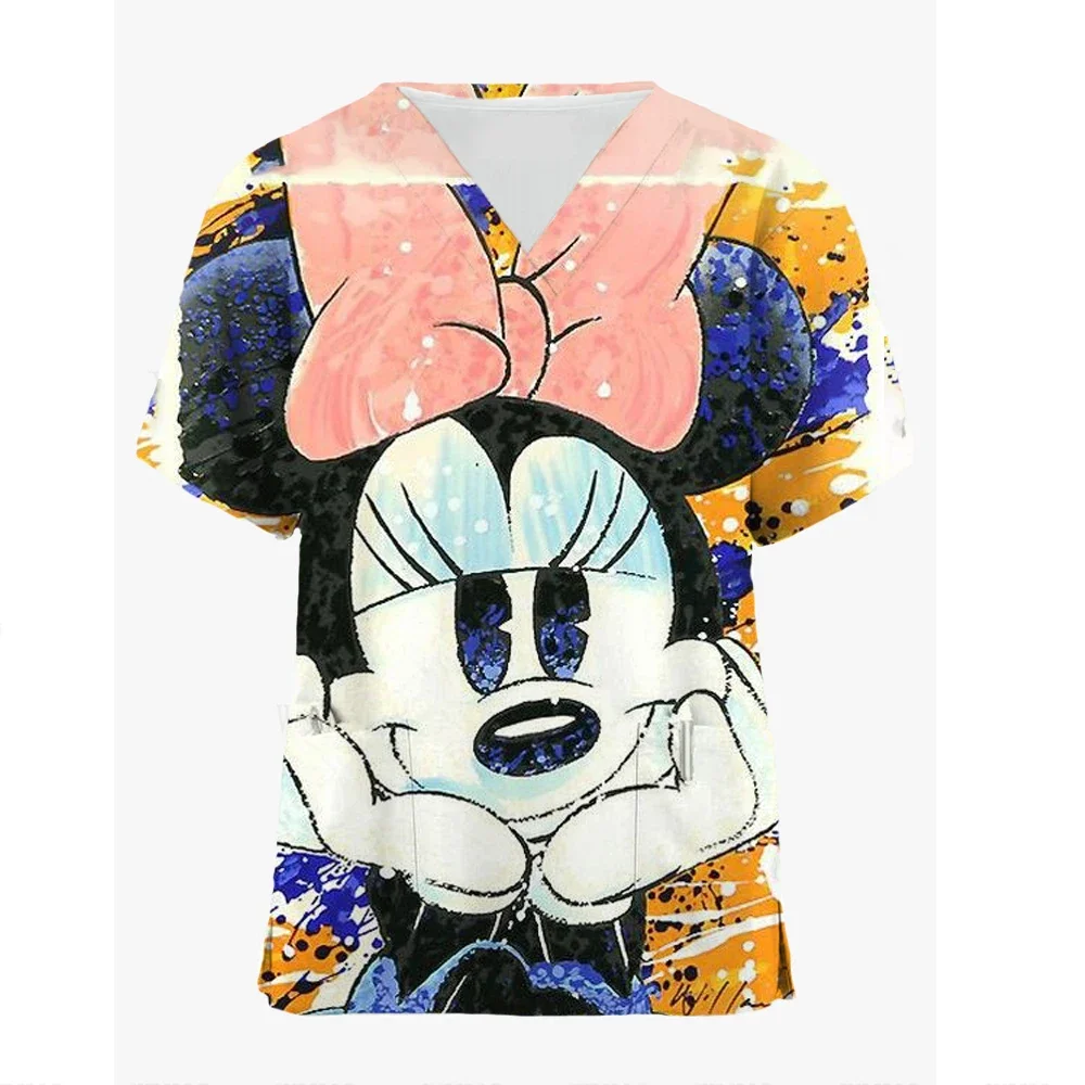 Униформа медсестры Disney с Микки Маусом медицинские скрабы принтом Минни рабочая