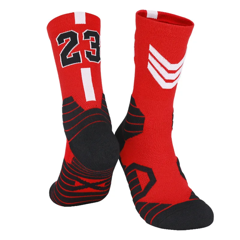 

All Seasons Basketball Socks Men Knee-high Sports Socks Women for NBA No.24 Breathable Imitation Nylon Elastic Compression Adult
