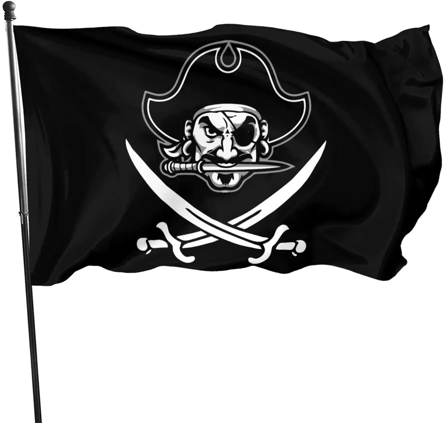 

Flag Of Pirate Double Sided 3x5 Ft Printed Flags With Brass Grommets,Vibrant Colors Fade Resistant And Easy To Install