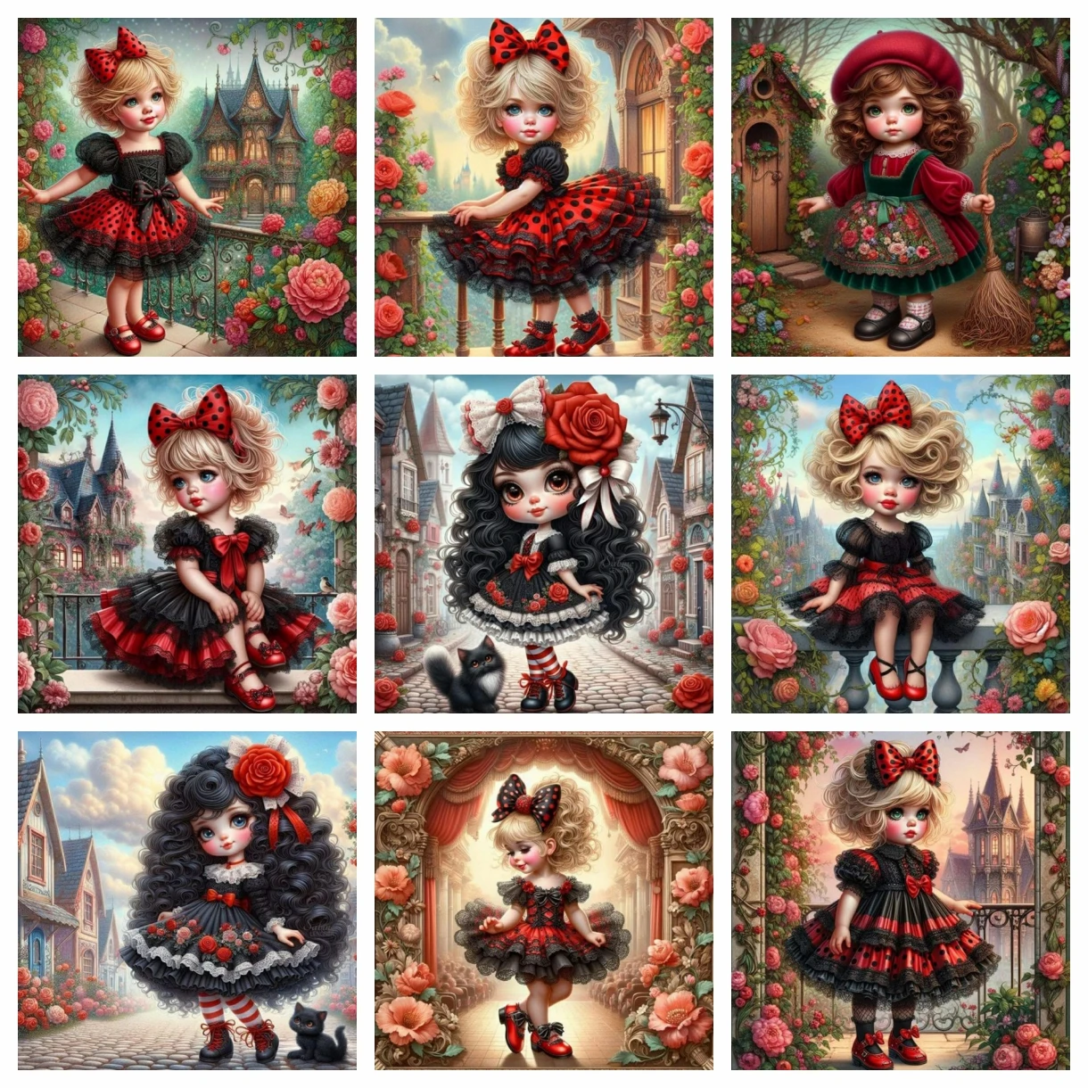 2024 Новый Набор Для Алмазной Живописи сделай Сам Красивая Девушка С Розой Полная