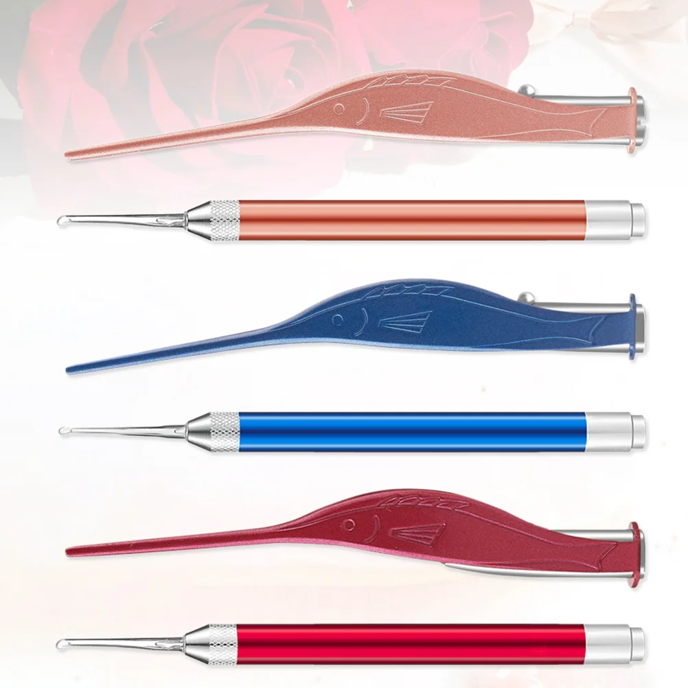 

2 Pcs Wax Picks Stainless Steel Cleaning LED Spoon Scoop Forcep Curette for Adults
