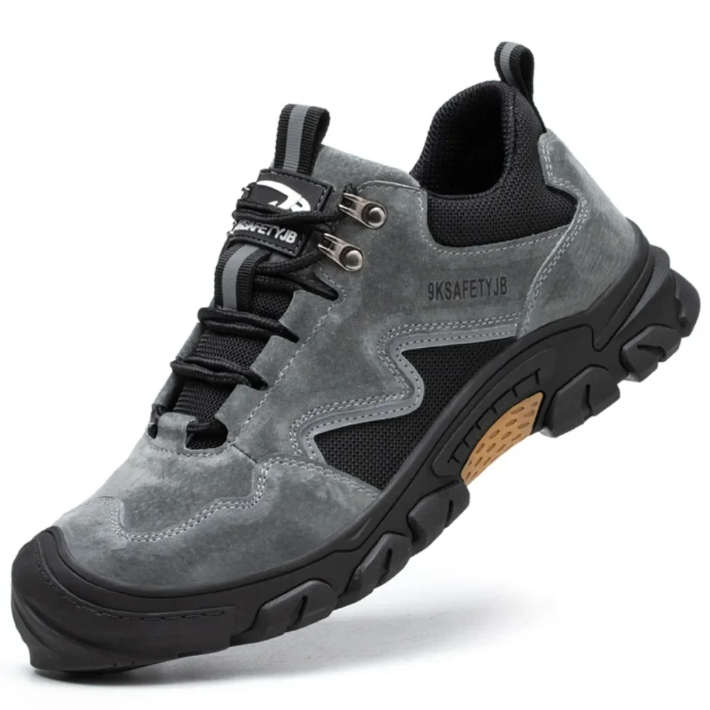 

Мужские рабочие кроссовки со стальным носком, Нескользящие защитные ботинки, Нескользящие защитные рабочие ботинки, новинка 2023