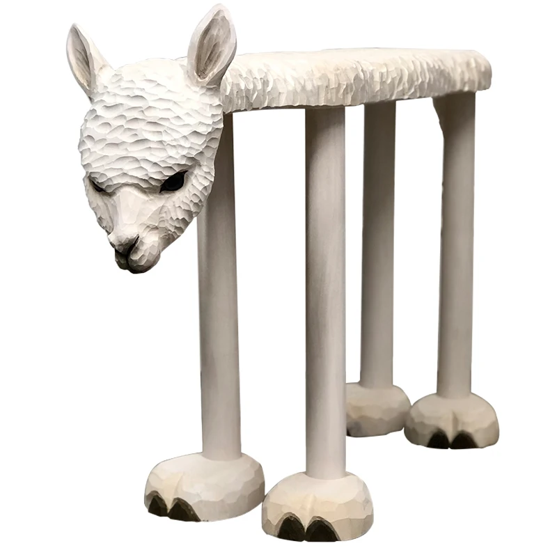 

Туфли CX из массива дерева ручной работы, большая альпака, сменный стул, табурет интернет-знаменитостей