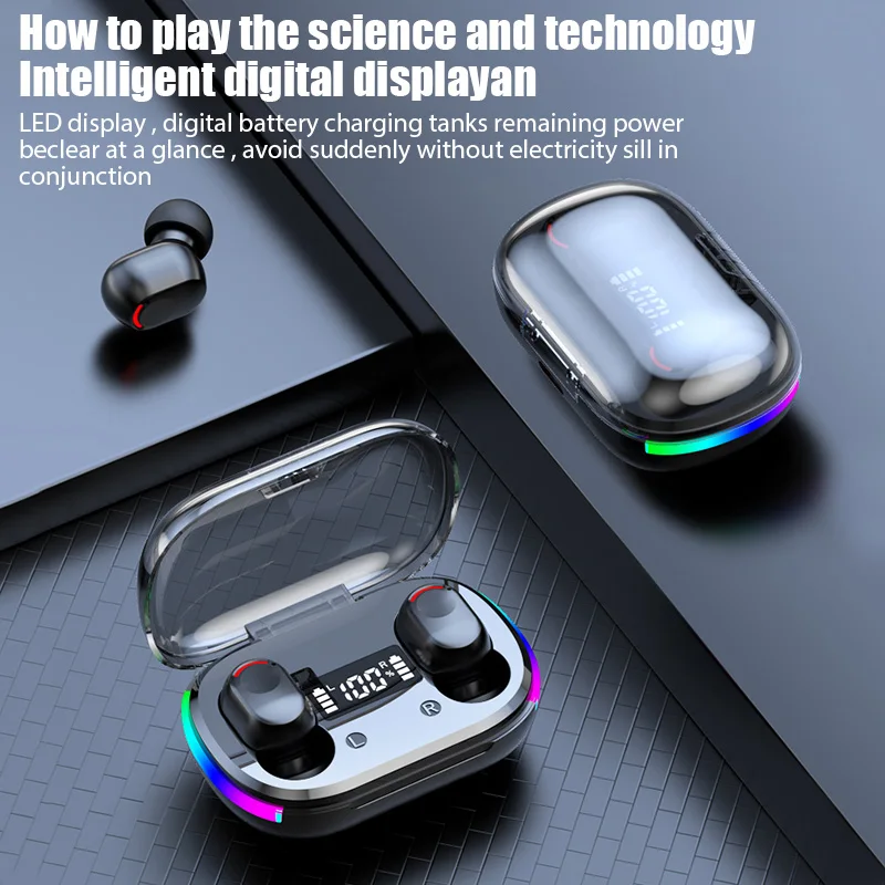 

Wireless Bluetooth Earphones Game Sport Earbuds TWS HiFi Stereo Music Headset Touch Control Headphone for iPhone Samsung Xiaomi