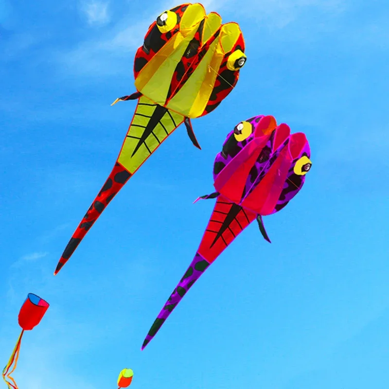 

3D Tadpole Kite Soft Boneless Animal Kite 2M Children Breeze Easy To Fly Tear Resistant Parent-child Interaction Long Tail Kite