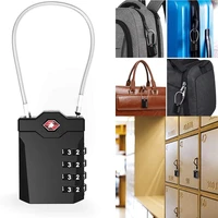 security luggage lock anti theft lock safely code lock tsa customs lock 4 dial digit combination lock combination lock