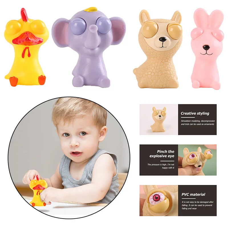 

Animal Funny Kneading Toys TPR Soft Glue Decompression Toys Portable Multipurpose Antistress Toy Game Props for Kids Party Gifts
