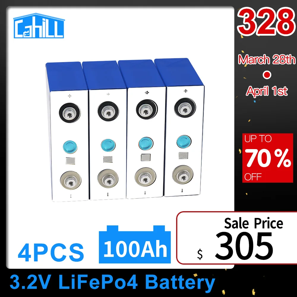 

4 шт., аккумуляторные батареи, 3,2 в, Ач