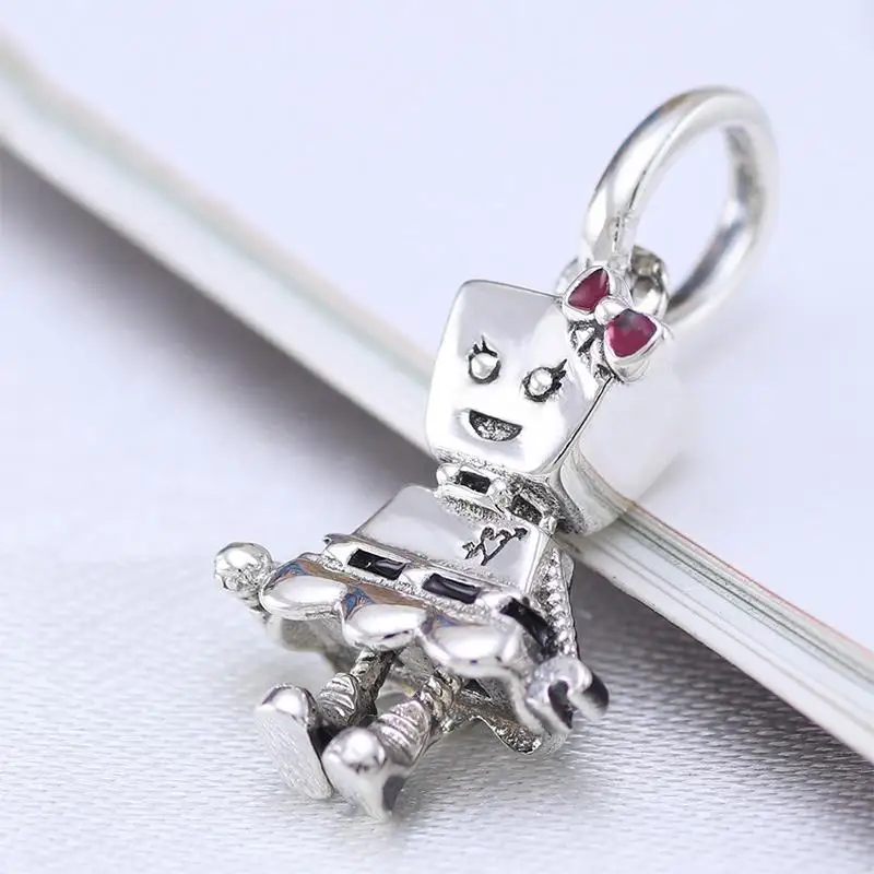

Popular 925 Sterling Silver Bead Claasic Band Bella Charm Dangle Fit Original Pandora Bracelet Women DIY Jewelry Gift