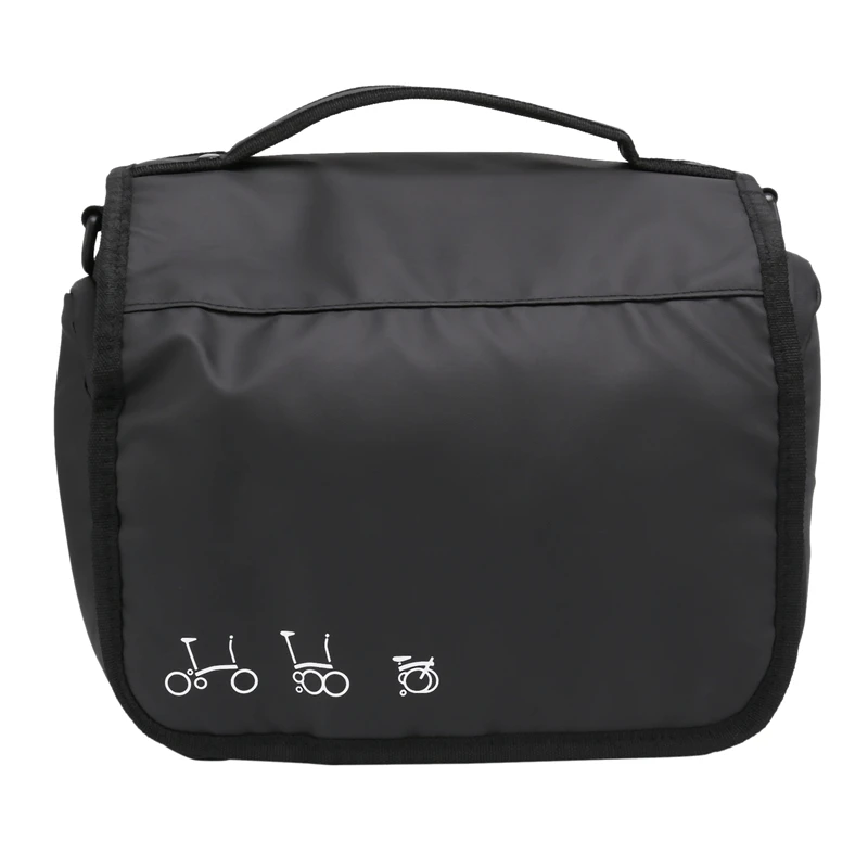 Велосипедная Передняя сумка рюкзак с подставкой и дождевиком для Brompton складной