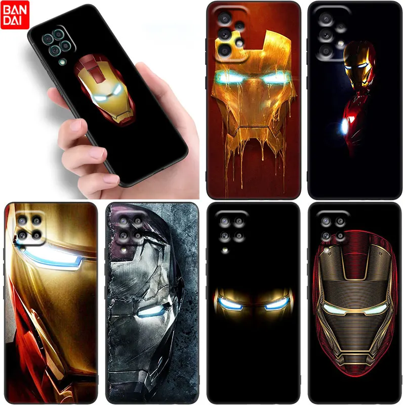 

Marvel Iron Man Phone Case For Samsung Galaxy A12 A13 A21S A22 A23 A31 A32 A33 A50 A51 A52 S A53 A70 A71 A72 A73 5G Black Cover