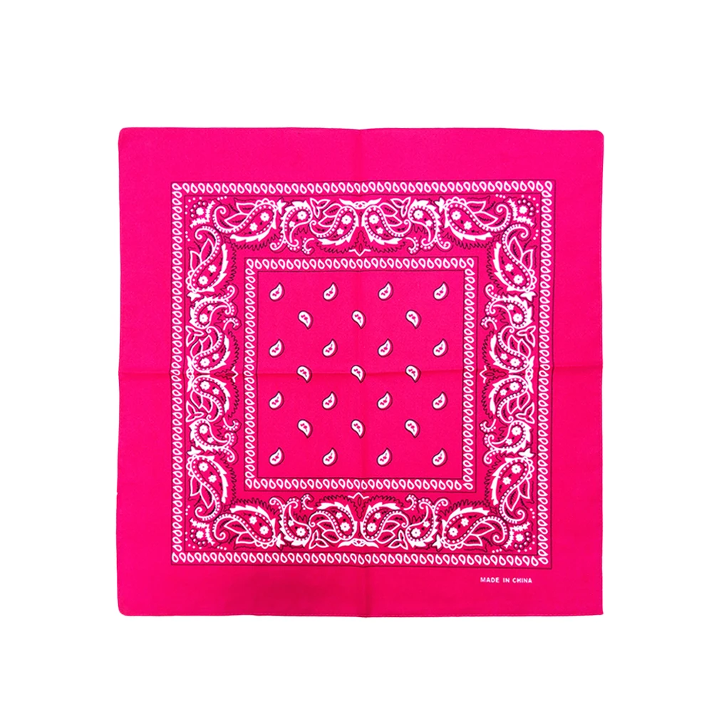 

12pcs Sweat-absorbing Printed Bandana Cotton Multipurpose Handkerchiefs for Women