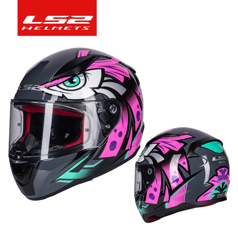 

Capacete LS2 Full face Helmet Rapid Original Motorcycle helmet ABS men women ECE helmets street racing ls2 FF353 casco moto