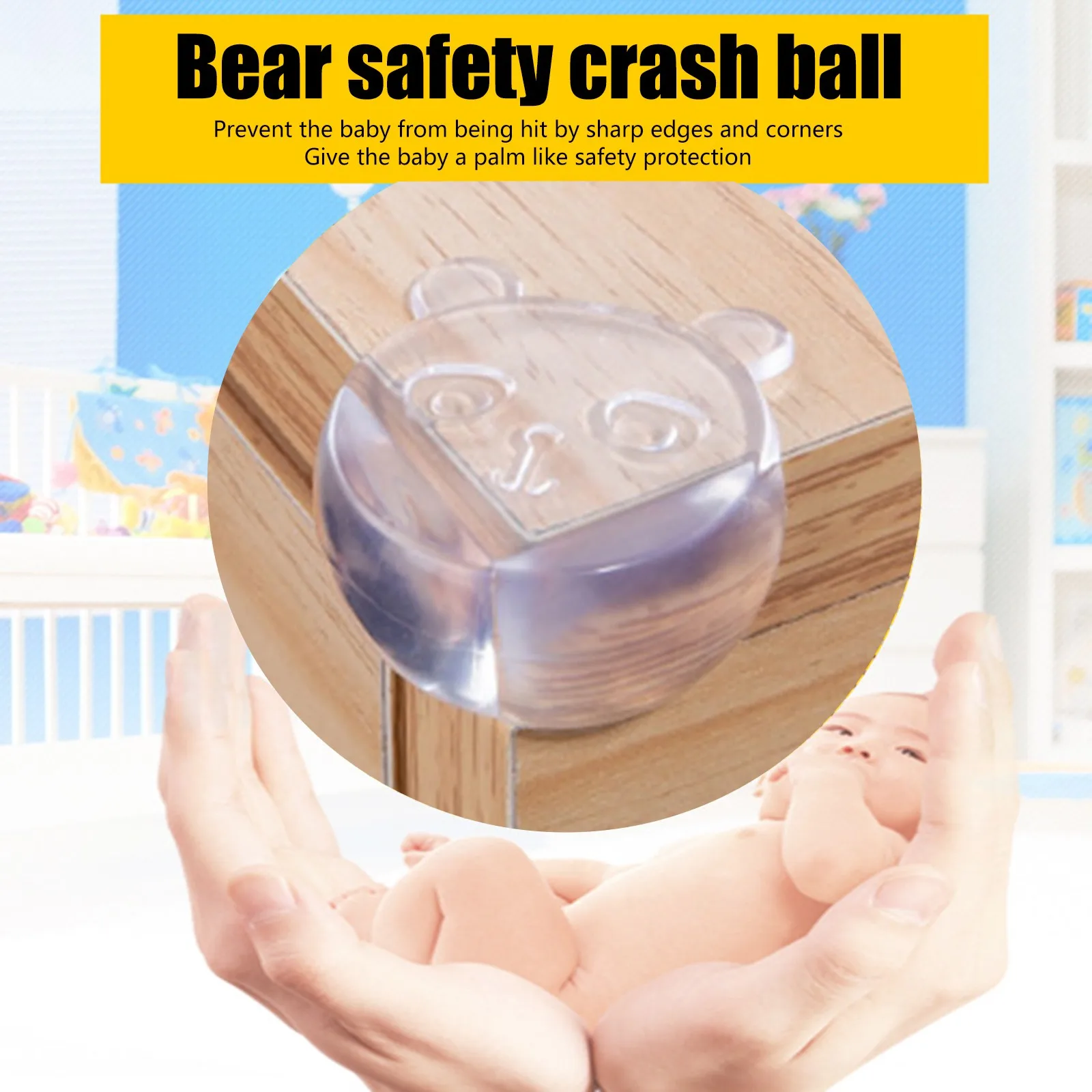 

1/2pcs Table Corner Edge Protection Cover Cartoon Bear Child Safety Silicone Protector For Children Kids Anticollision Guards