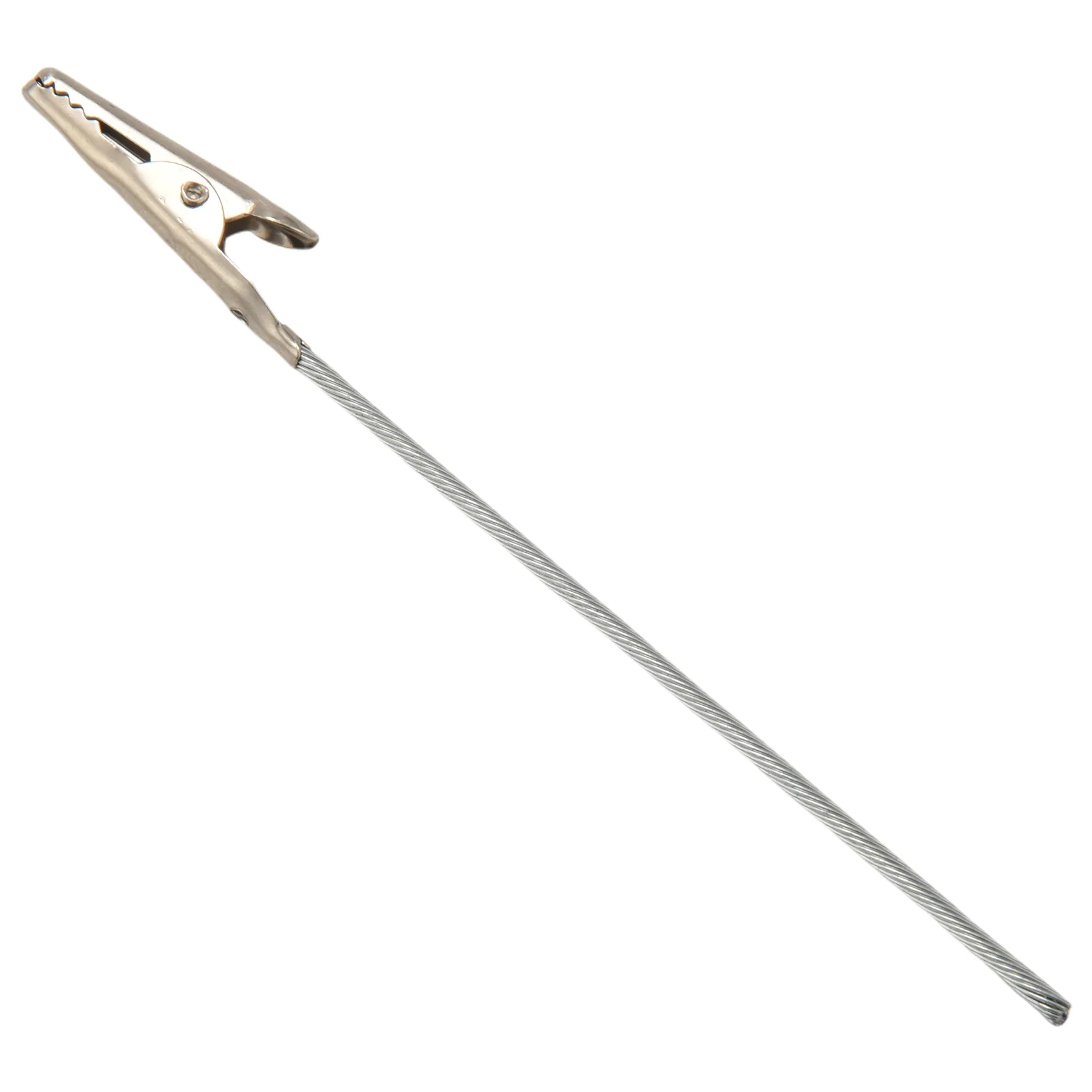 

10 X Crocodile Metal Clips With Wire Stalk Alligator Clamps For Memo Note Card Holders