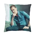 Модные наволочки для подушек Tom Hiddleston 45x45 см, бархатная наволочка с актером для дивана, автомобильная квадратная наволочка для подушки, домашний декор