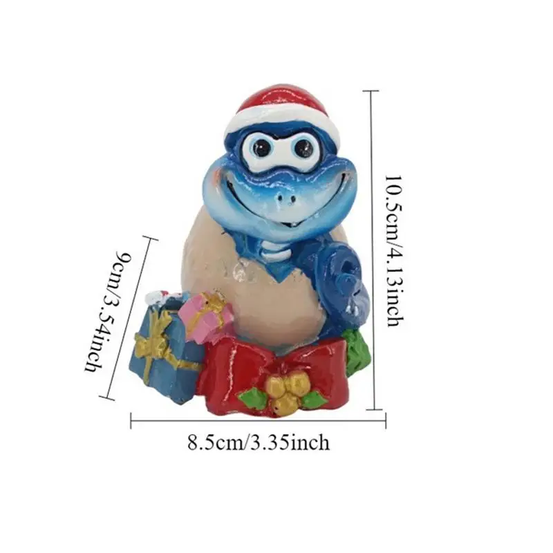 Милый банк экономии денег из смолы Рождественская банка для монет в виде змеи