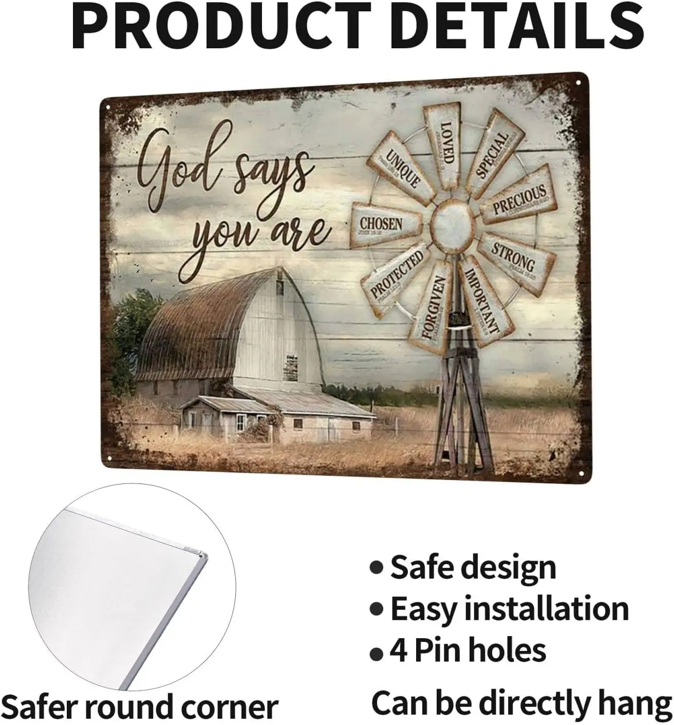 WZVZGZ Wndmll Tn Metl Sgn Wll Decor Fun Decorton для дома Ktchen Br Room Grge Vntge Плакат Plque 12 &quotx 16&quot