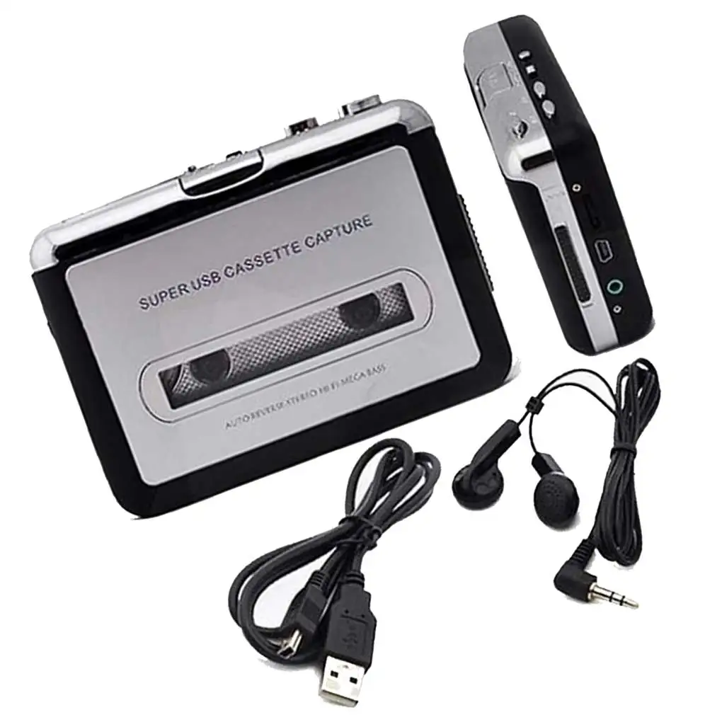 

Hand-held Mini USB Cassette Capture Tape to MP3 Cassette Player Coverter Brand-new USB Cassette Recorders Players