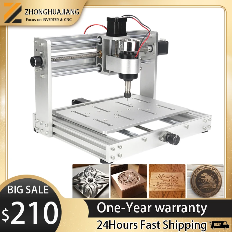 

CNC Router Machine 3020Max With 200W Spindle Motor 3 Axis PCB Milling for Wood Acrylic Aluminum Metal DIY Engraving Machine