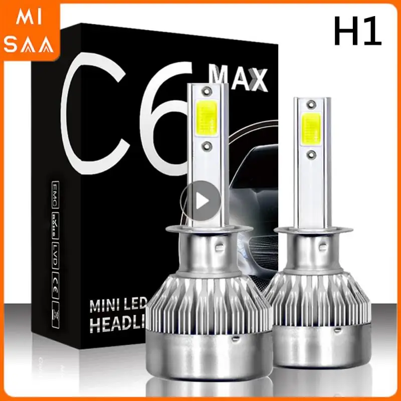 

C6 MAX Mini H1/H7/H8/H9/H11 Светодиодный Автомобильная фара 12 В 72 Вт 6000 лм K для автомобильных противотуманных фар фары автомобильные фары запчасти