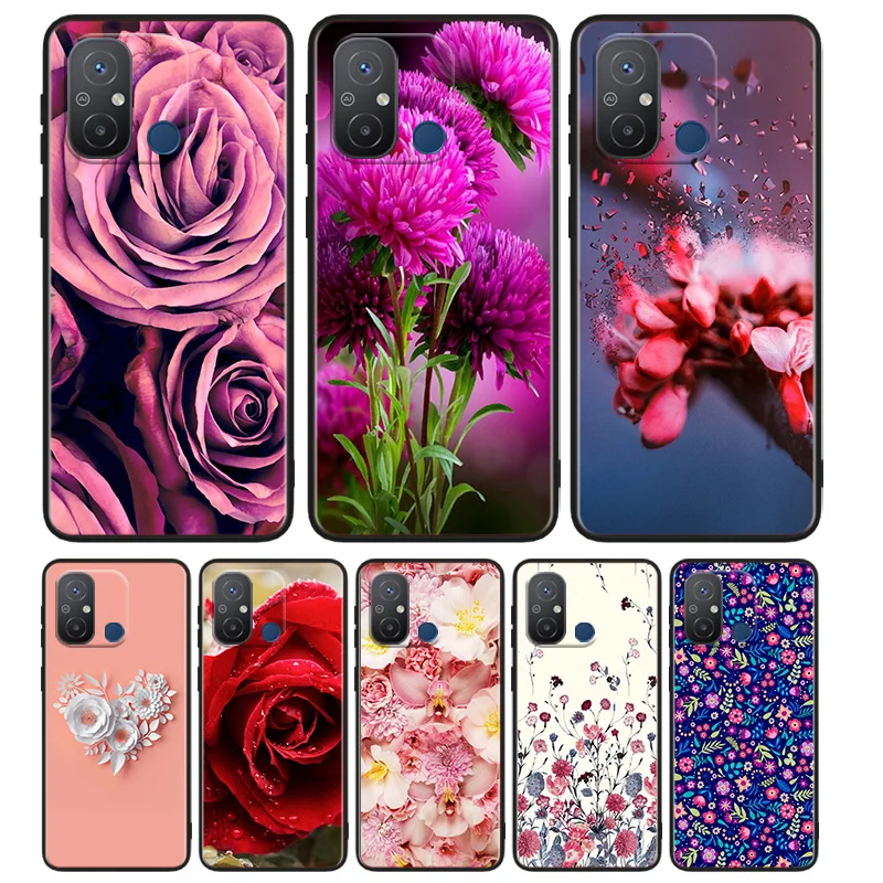 

Beautiful and lovely flower rose Phone Case For Xiaomi Redmi A1 12C 11A 11 10C 10 9T 9AT 9A 10A 9C 9 8A 8A 7A 7 Plus Black Cover