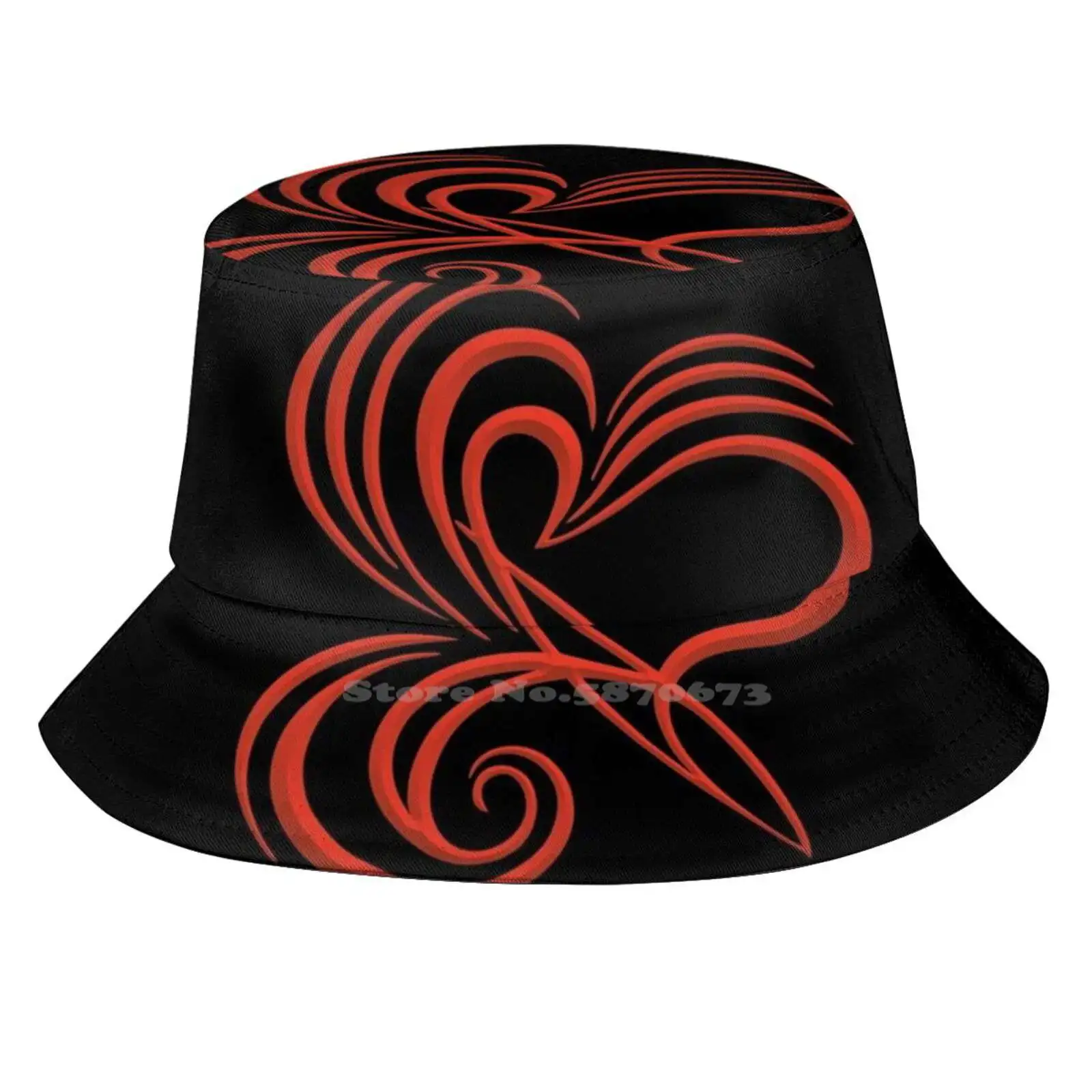 

Панама дышащая с плоским верхом и рисунком дракона