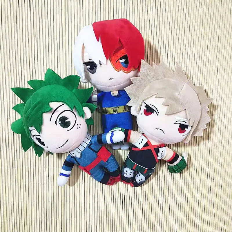 

My Hero Academia Plush Toys Plushie Figure Izuku Midoriya Katsuki Bakugou Shouto Todoroki Stuffed Dolls Kids Christmas Gifts