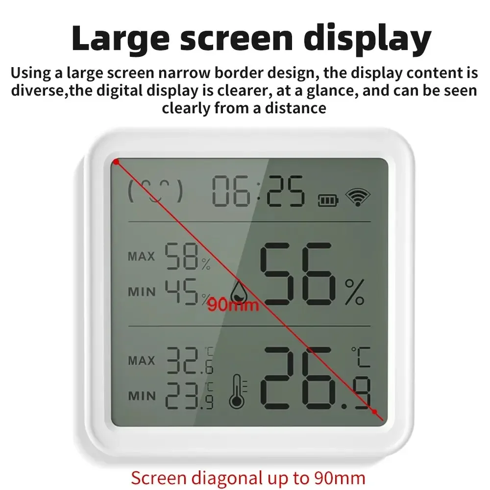 Датчик температуры и влажности Tuya Wi-Fi